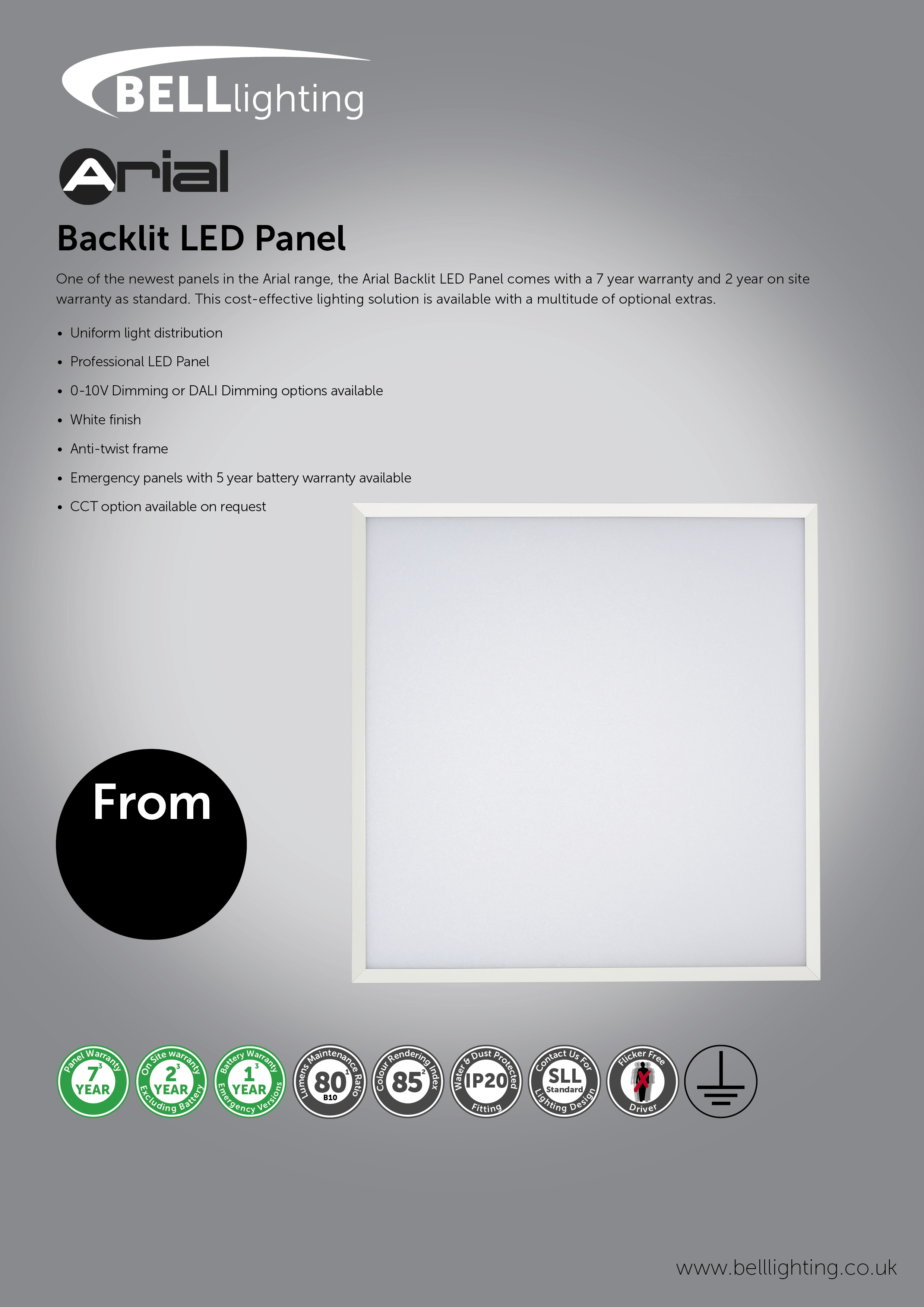 Arial Backlit Panels