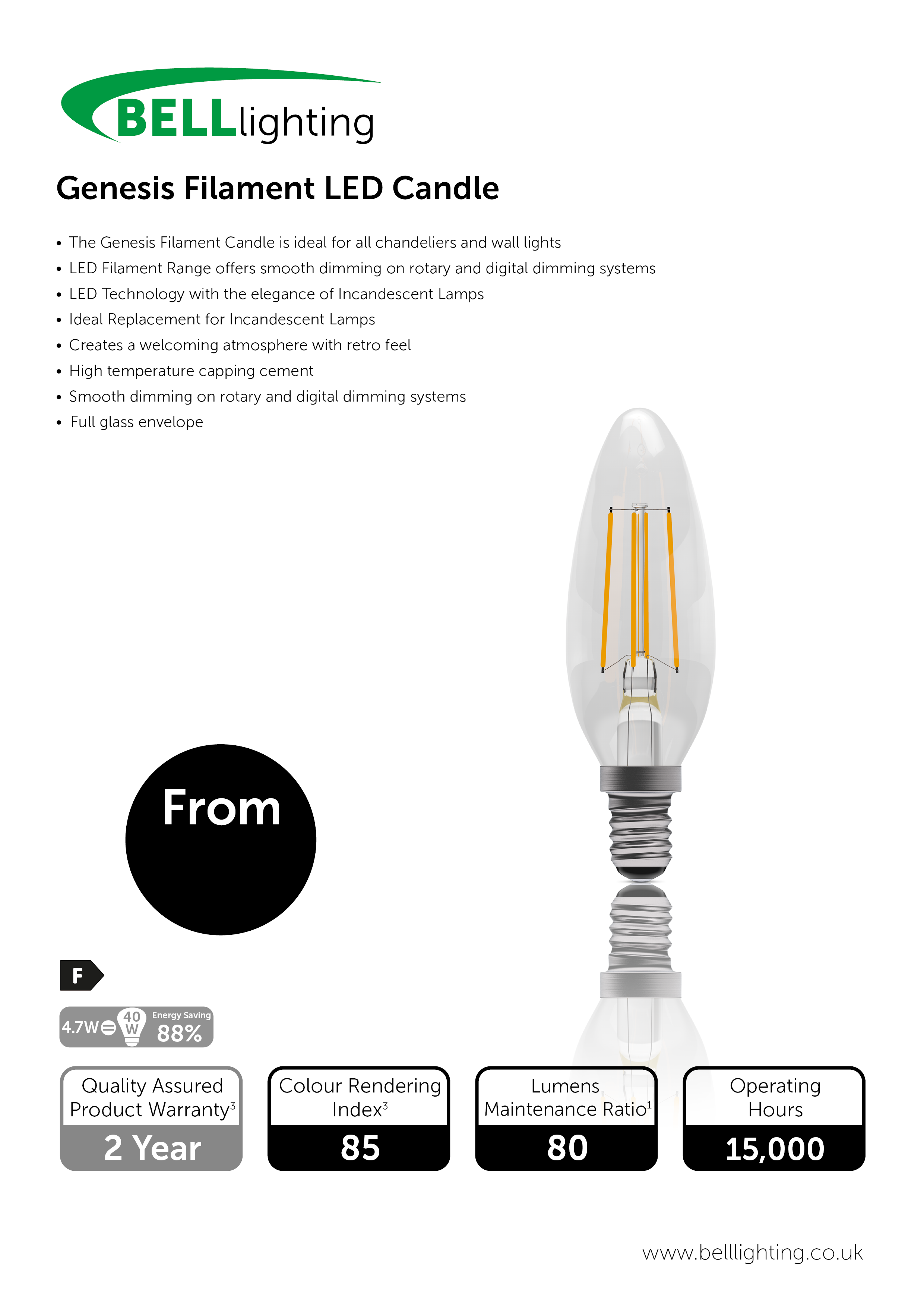 Genesis Filament Candle
