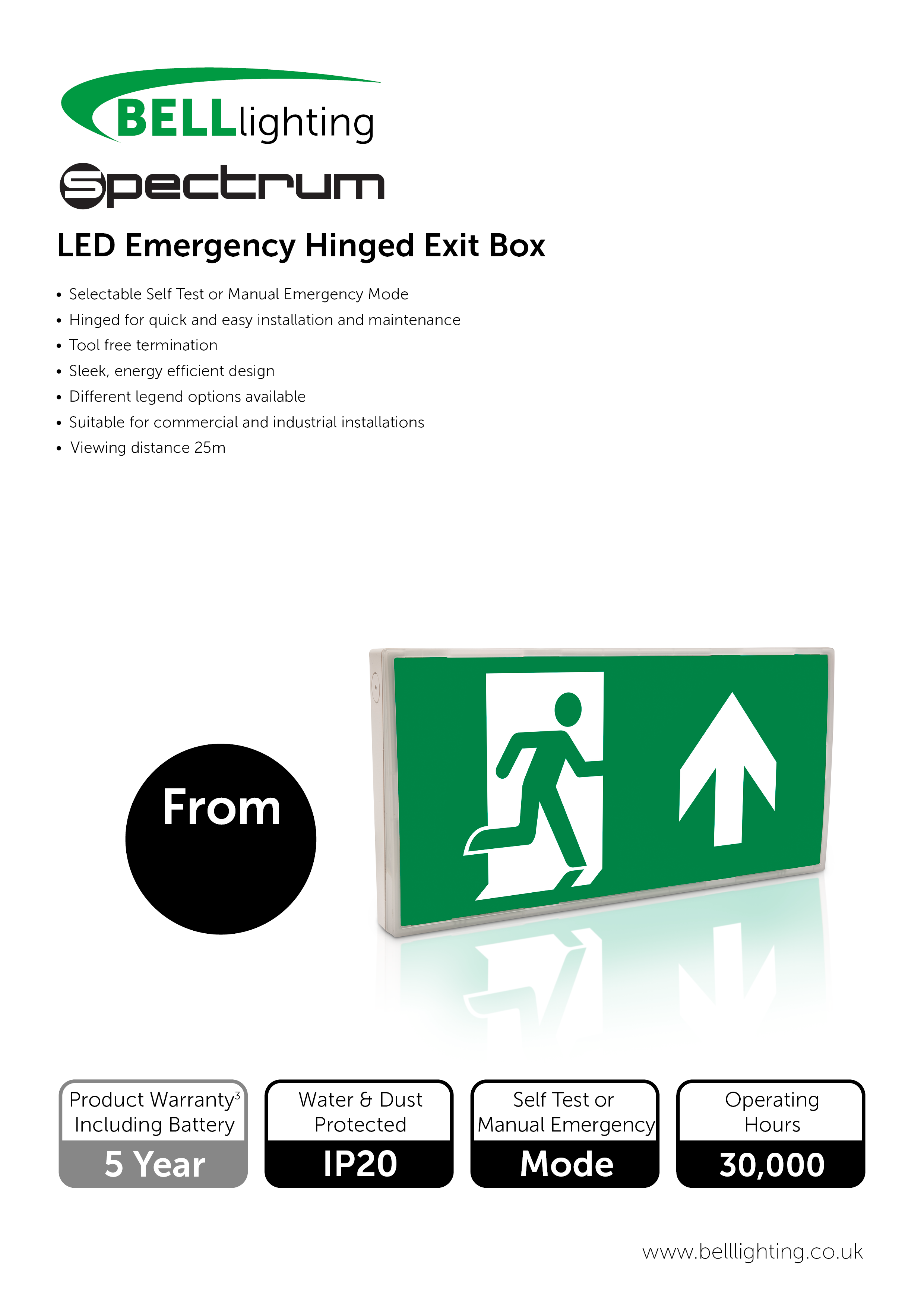 Spectrum Emergency Hinged Exit Box