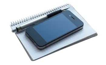 Notebook and Phone