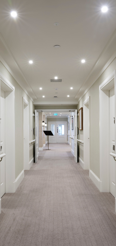 Corridor with BELL Downlights